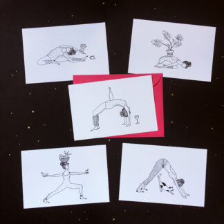 Cartão-Postal Yoga-feira